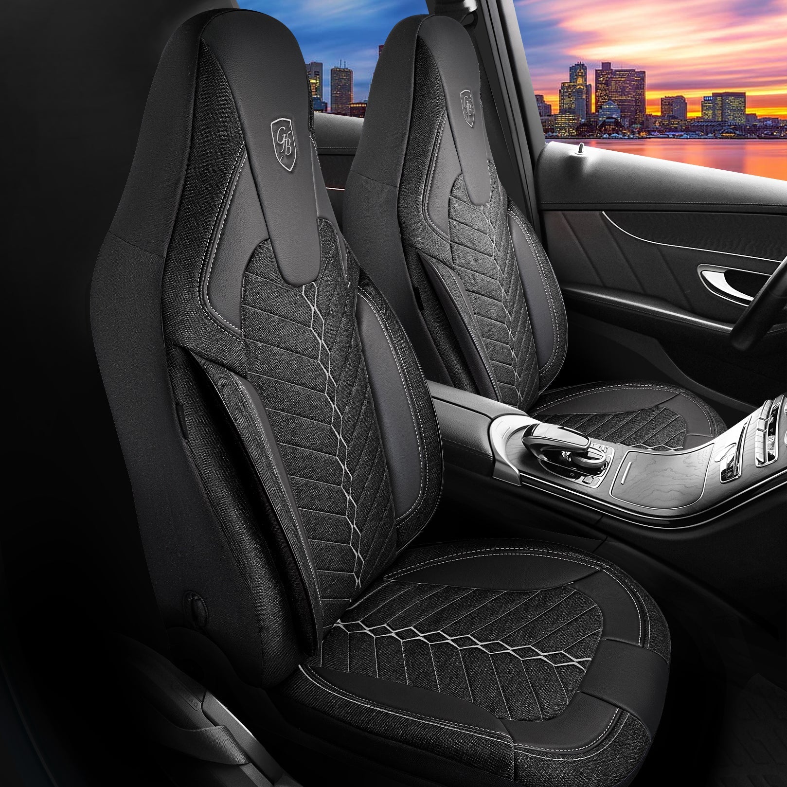 Munich Autositzbezüge für Ford Focus, Leinen