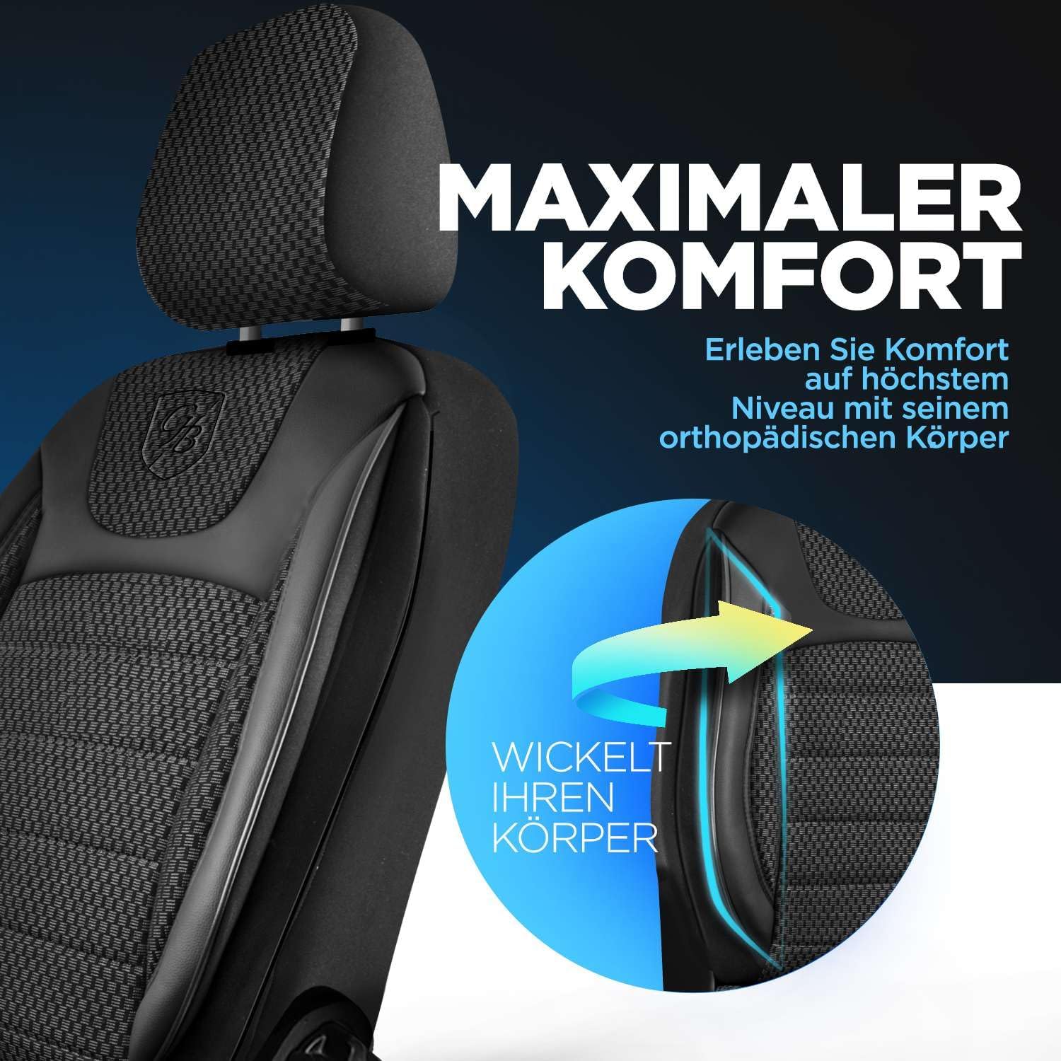 Prestij Autositzbezüge für Renault Talisman, Webstoff