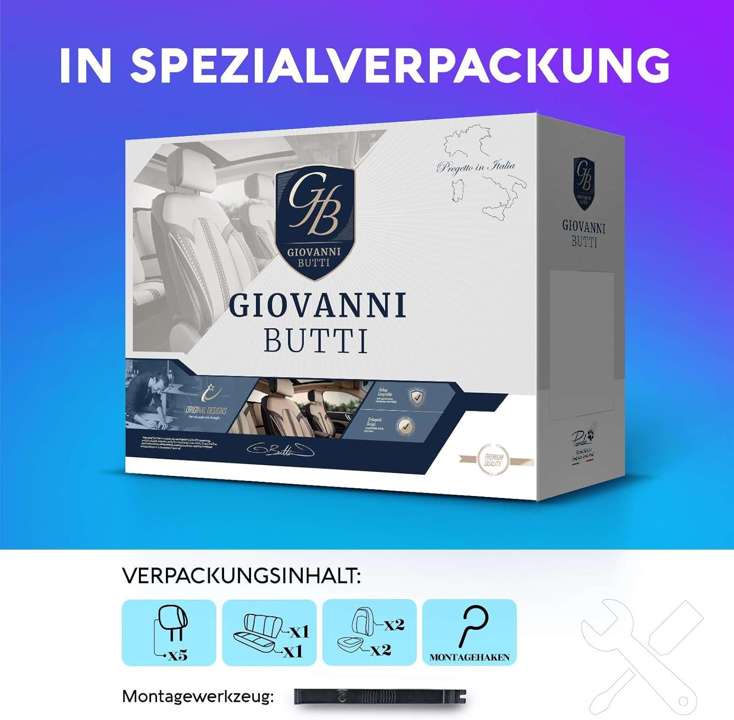 Miami Autositzbezüge für Audi A6, Leder