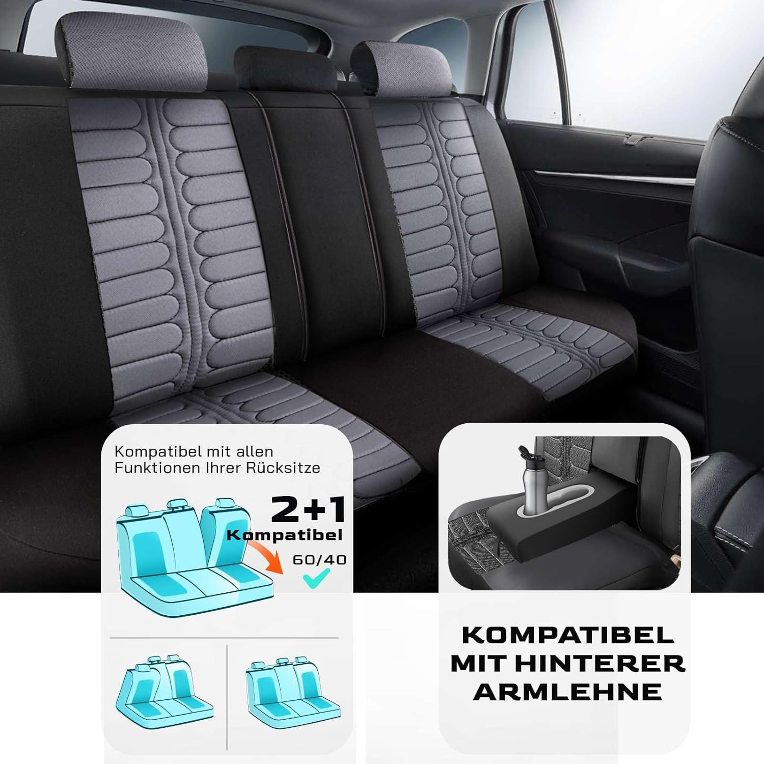 Londra Autositzbezüge für Mercedes Benz C-Klasse, Jacquard Sitzauflage
