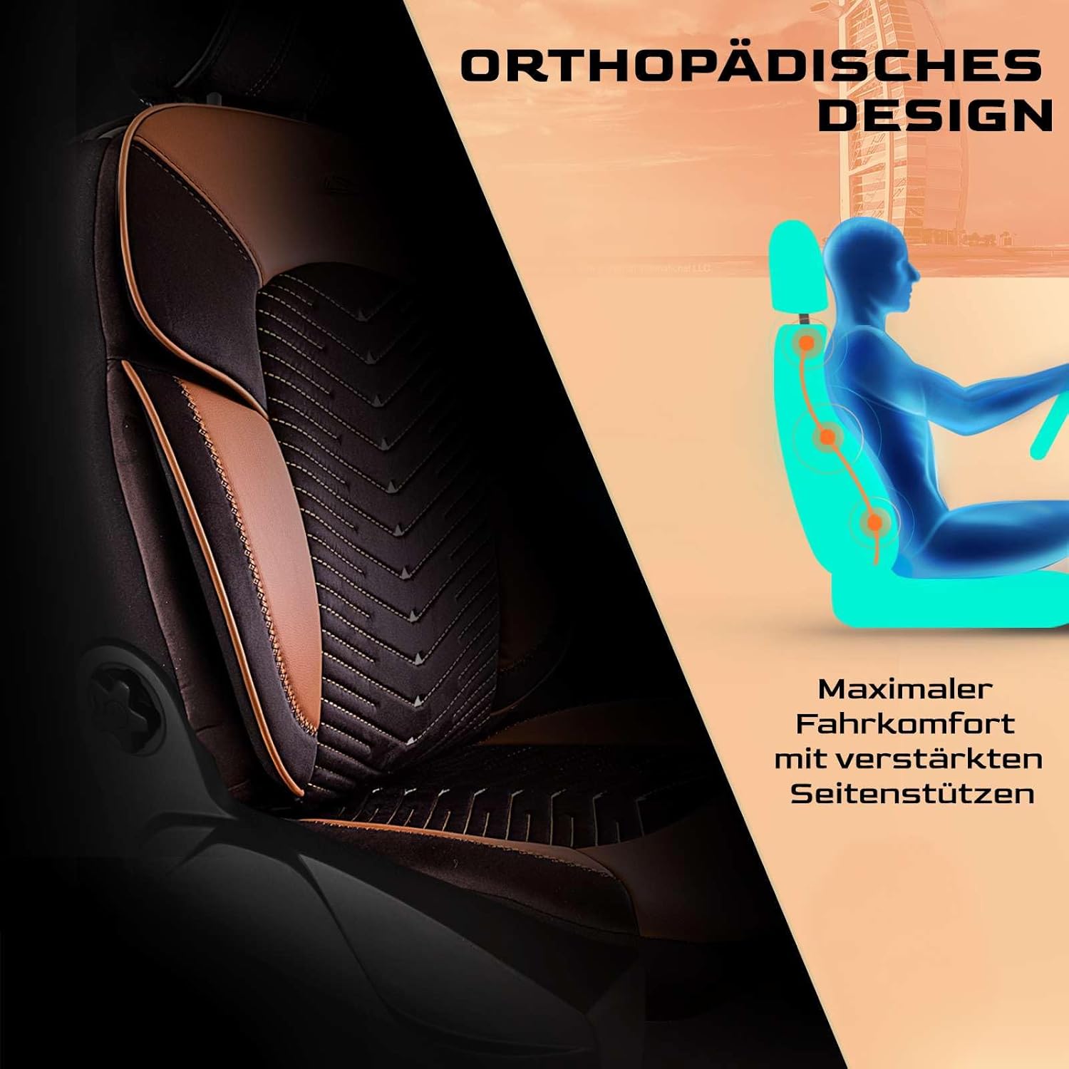Dubai Autositzbezüge für Citroen C5, Samt