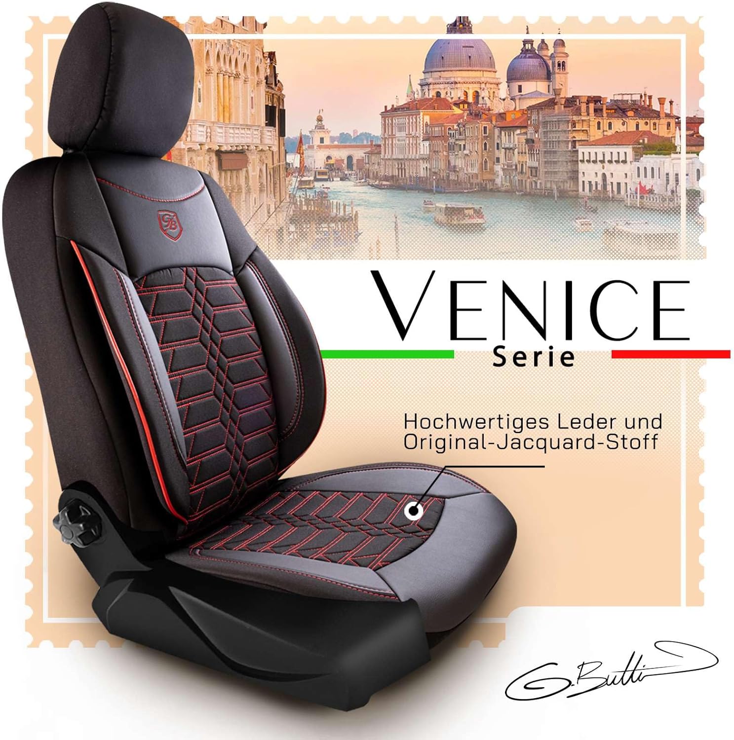 Venice Autositzbezüge für Mitsubishi ASX, Jacquard Sitzauflage