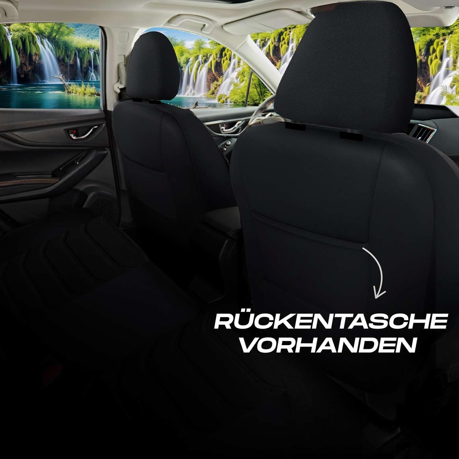 Lechfall Autositzbezüge für Kia Carnival, Lacoste-Stoff
