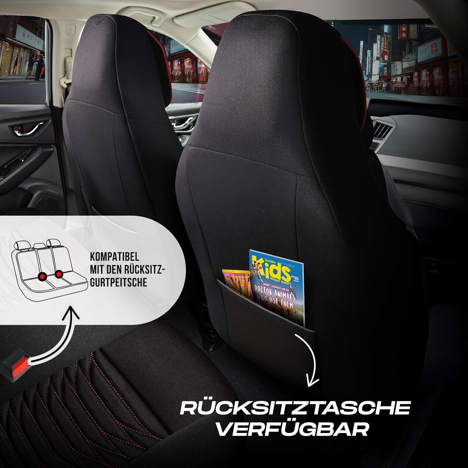 Tokyo Autositzbezüge für VW Sharan, Velours & Leder