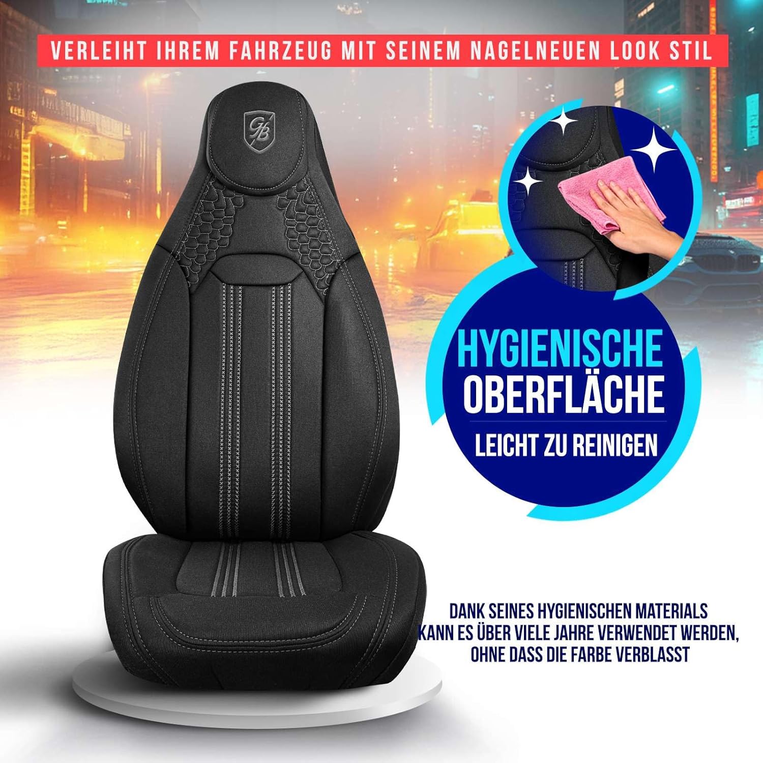 Hunter Autositzbezüge für Land Rover Discovery, Lacoste-Stoff