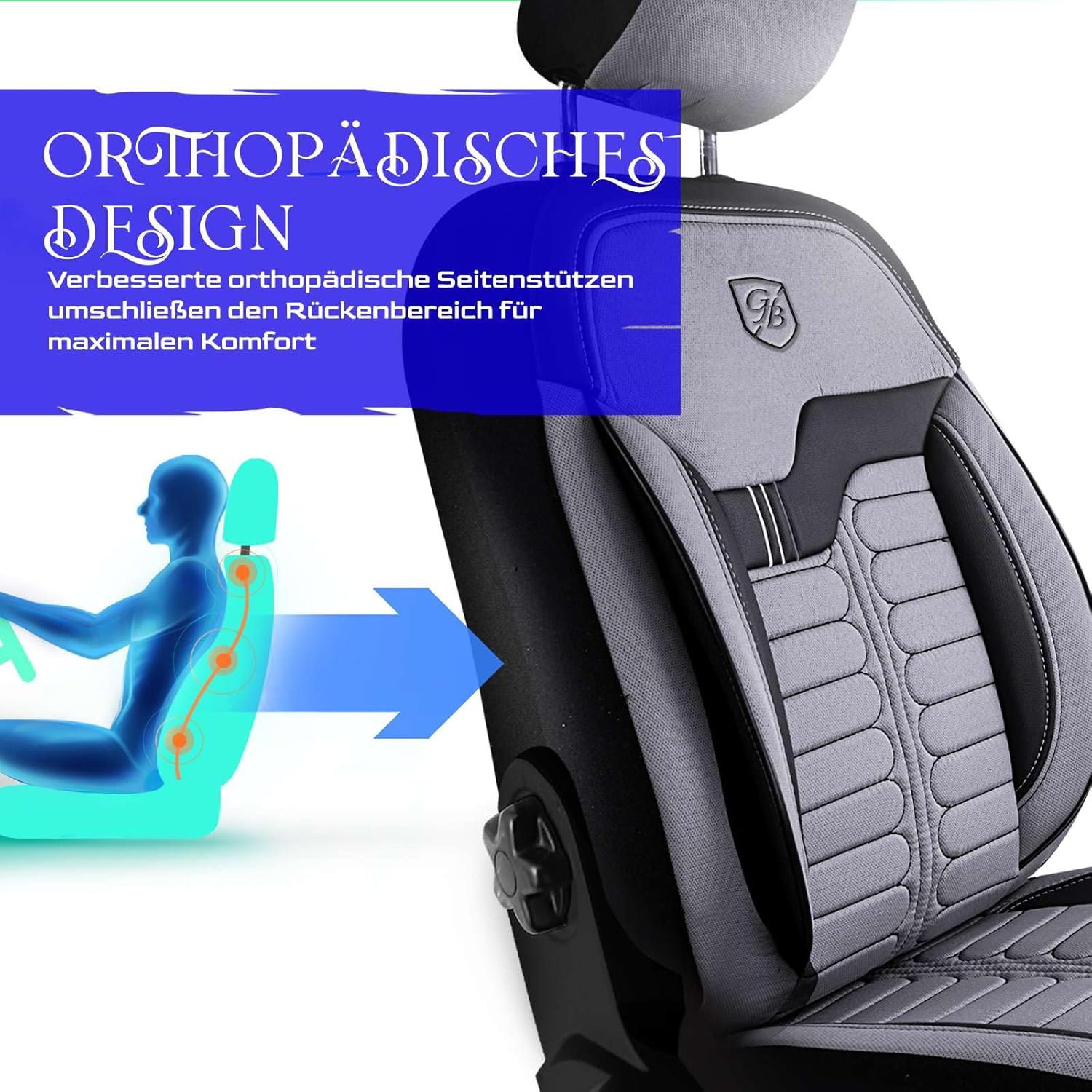Londra Autositzbezüge für Jaguar XF, Jacquard Sitzauflage