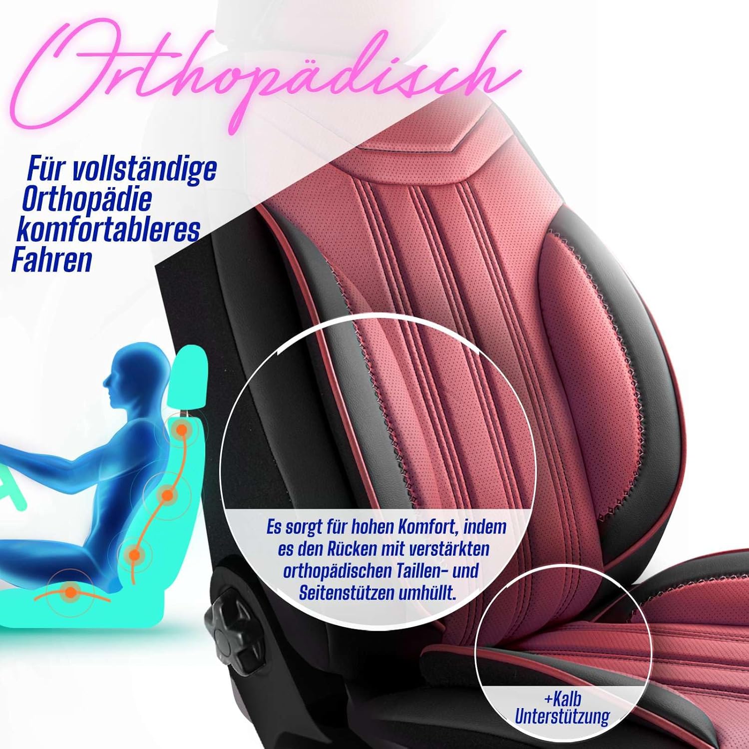 Miami Autositzbezüge für Mazda 6, Leder