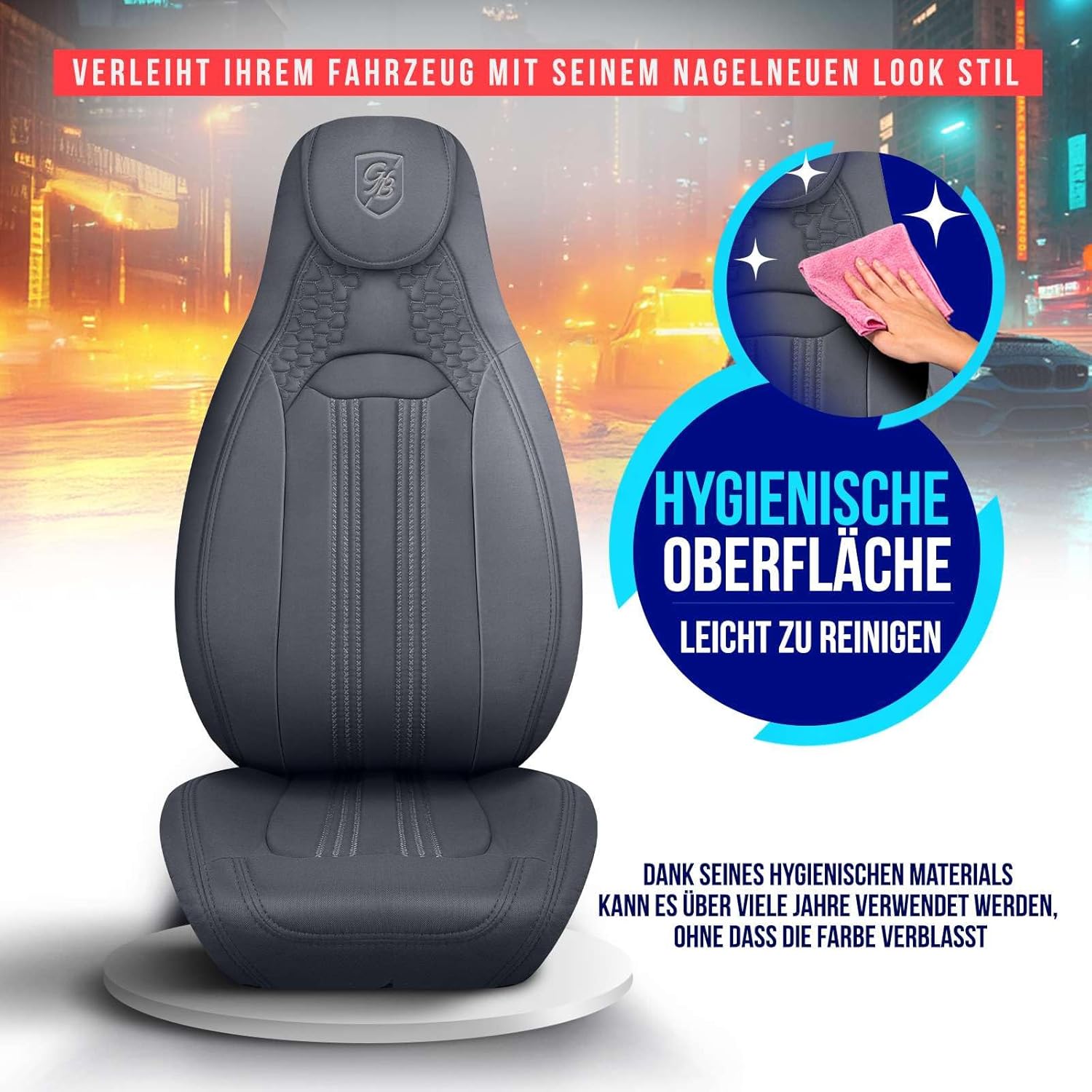 Hunter Autositzbezüge für Citroen Spacetourer, Lacoste-Stoff