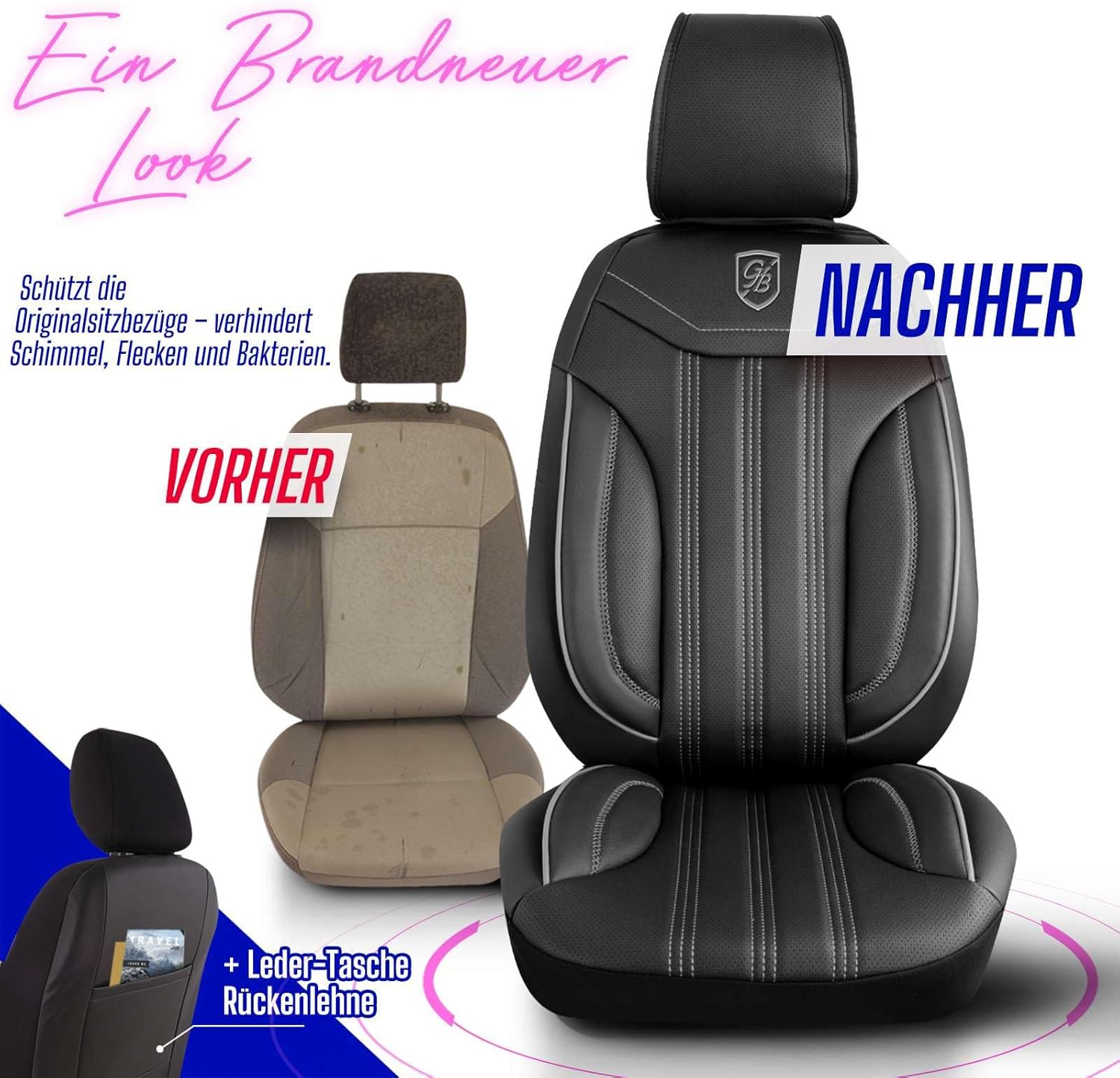 Miami Autositzbezüge für Mercedes Benz R-Klasse, Leder