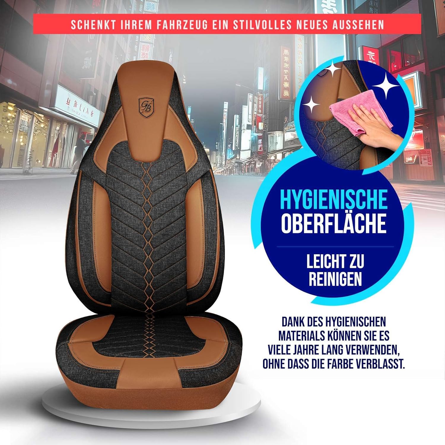 Munich Autositzbezüge für Skoda SuperB, Leinen