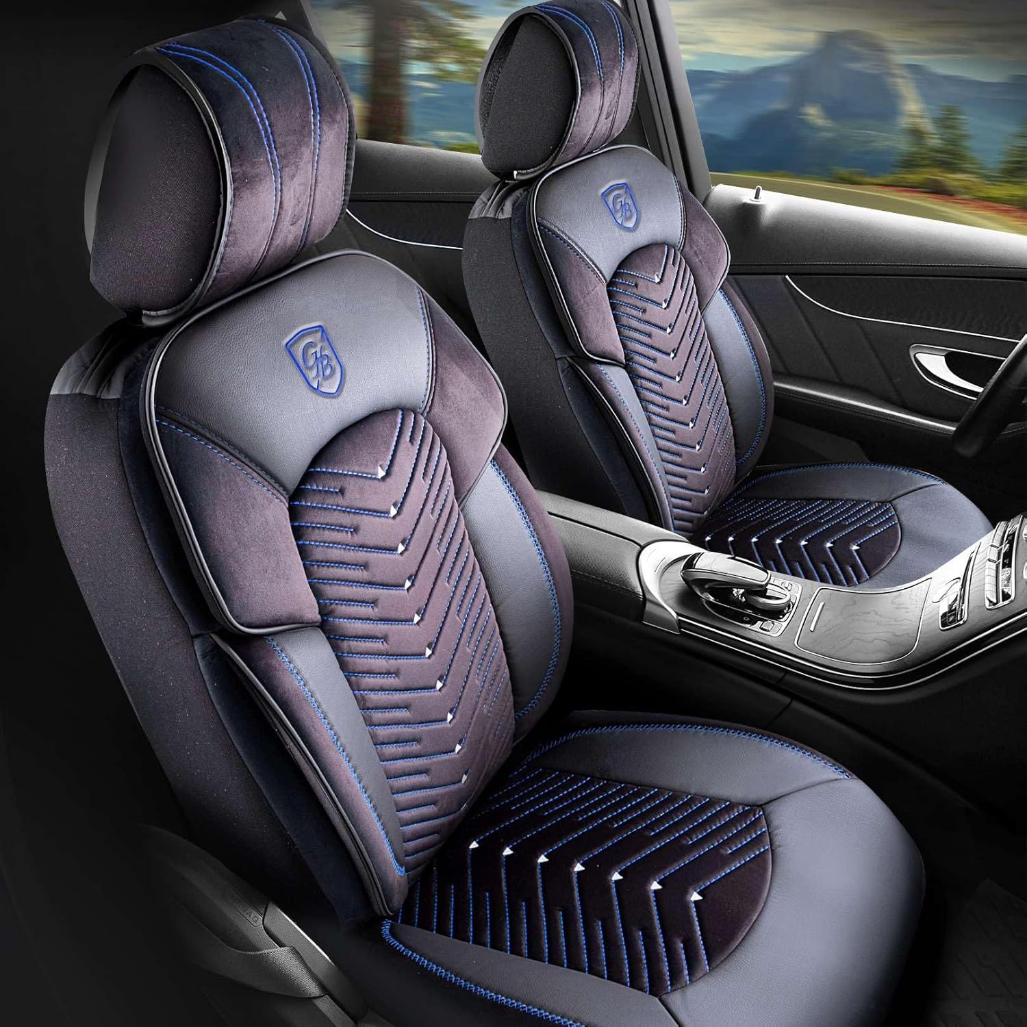 Dubai Autositzbezüge für Mitsubishi L200, Samt