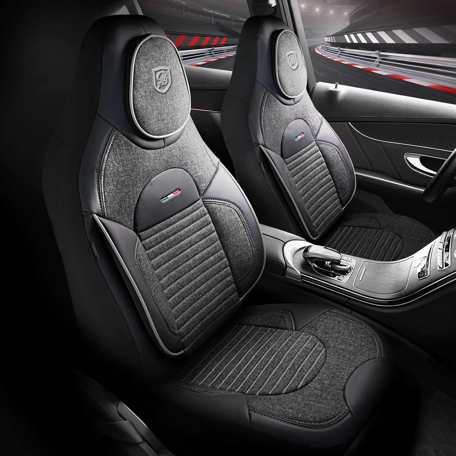 Enzo Autositzbezüge für Opel Astra, Leinen