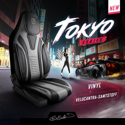 Tokyo Autositzbezüge für Seat Ateca, Velours & Leder