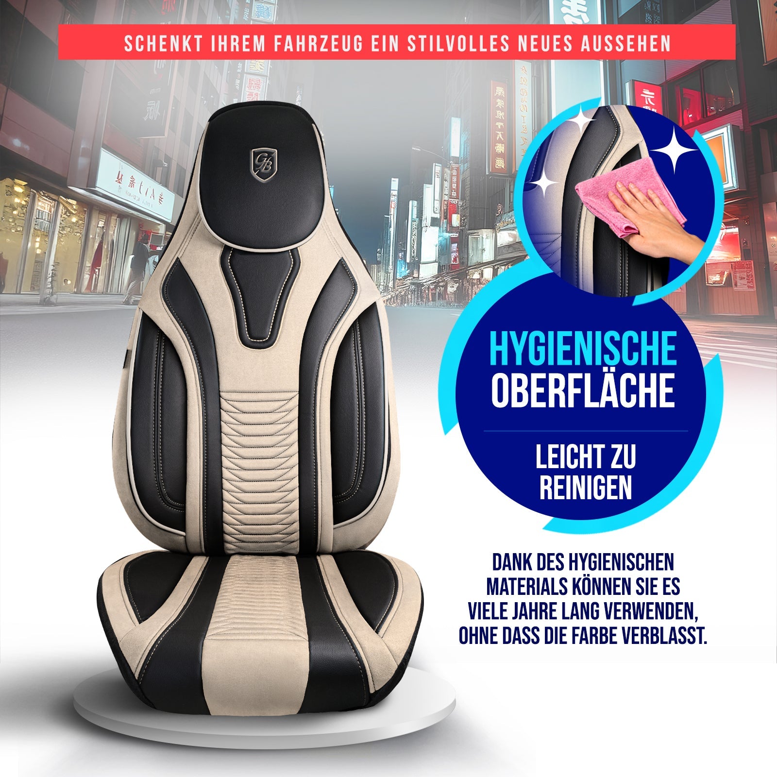 Tokyo Autositzbezüge für Lexus NX, Velours & Leder
