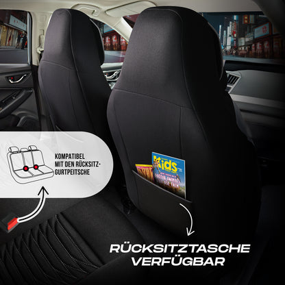 Tokyo Autositzbezüge für PKW & SUV, Velours & Leder