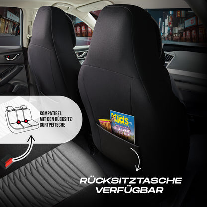 Tokyo Autositzbezüge für PKW & SUV, Velours & Leder