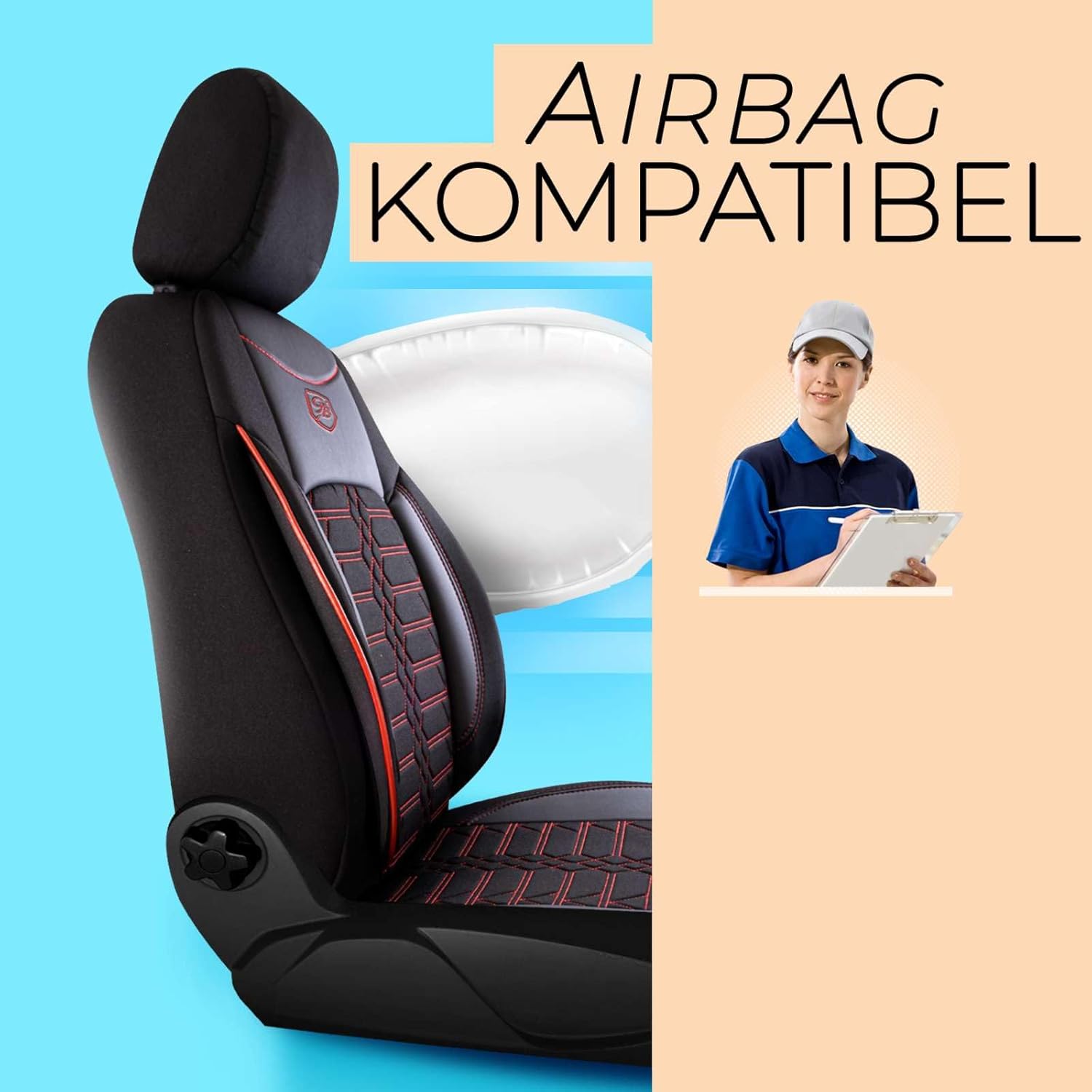 Venice Autositzbezüge für Mercedes Benz CLA-Klasse, Jacquard Sitzauflage