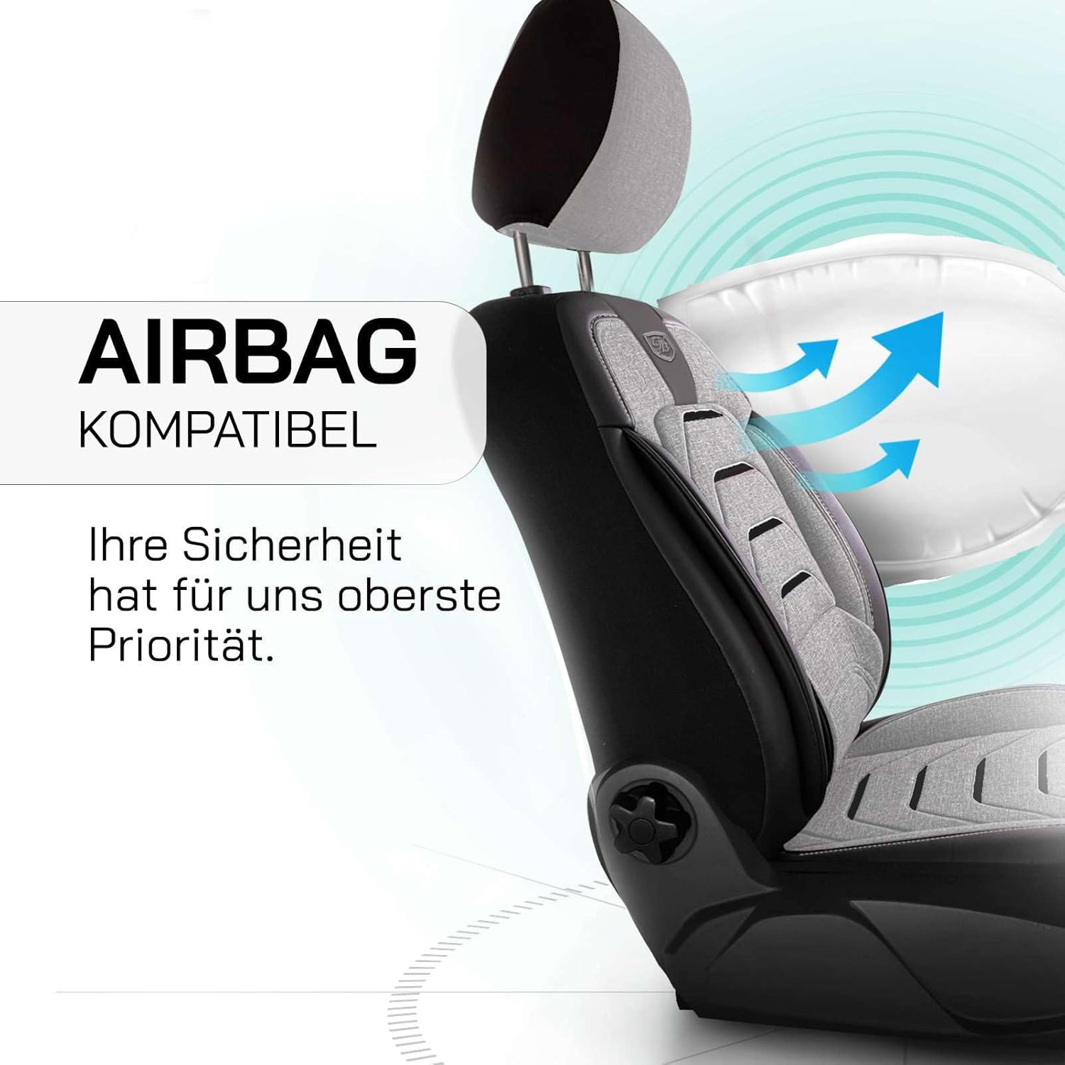 Bodrum Autositzbezüge für Kia Carens, Leinen