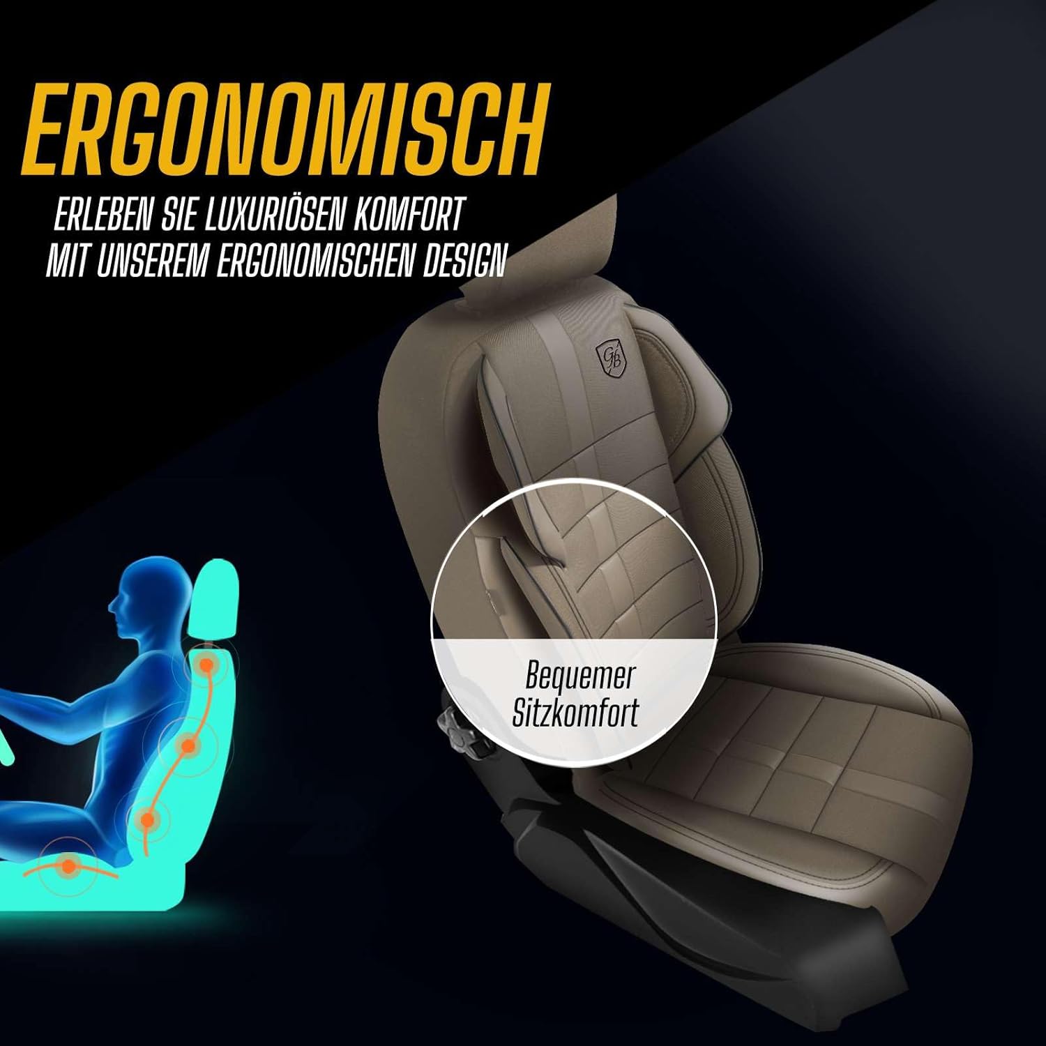 Everest Autositzbezüge für Suzuki Celerio – Jacquard Sitzauflage