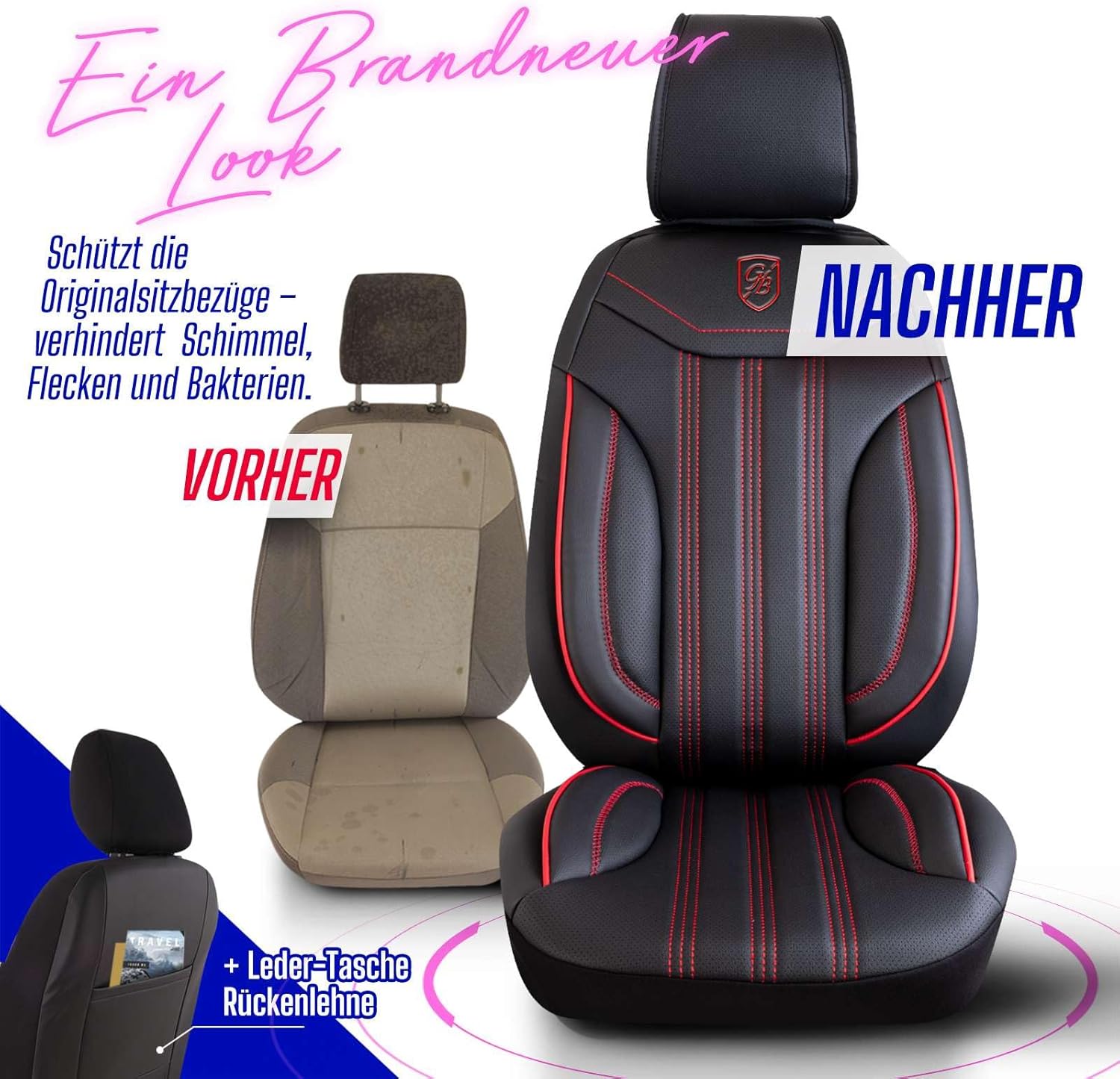 Miami Autositzbezüge für VW Arteon, Leder