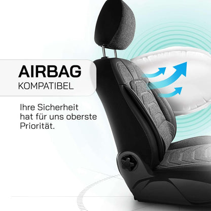 Bodrum Autositzbezüge für Skoda Rapid, Leinen