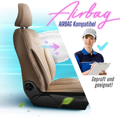 Miami Autositzbezüge für Mazda 2, Leder