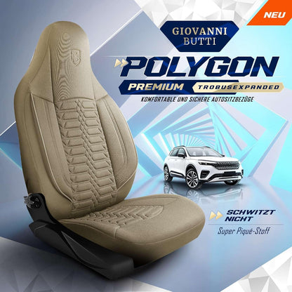 Polygon Autositzbezüge für Suzuki Jimny, Lacoste-Stoff