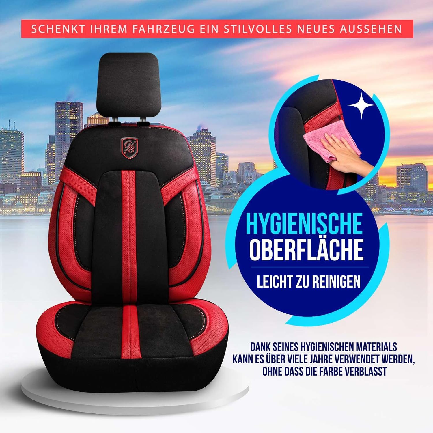Lizbon Autositzbezüge für PKW & SUV, Alcantara