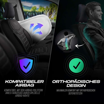 Lechfall Autositzbezüge für Ford Transit Nugget, Lacoste-Stoff