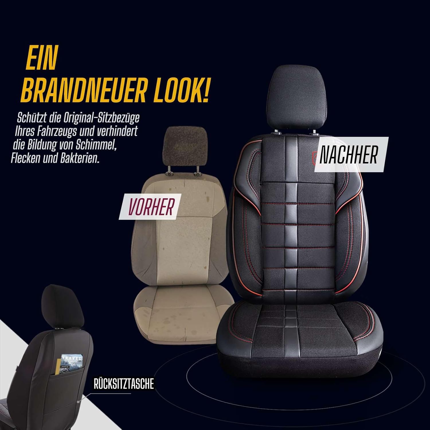Everest Autositzbezüge für Mazda 3 – Jacquard Sitzauflage
