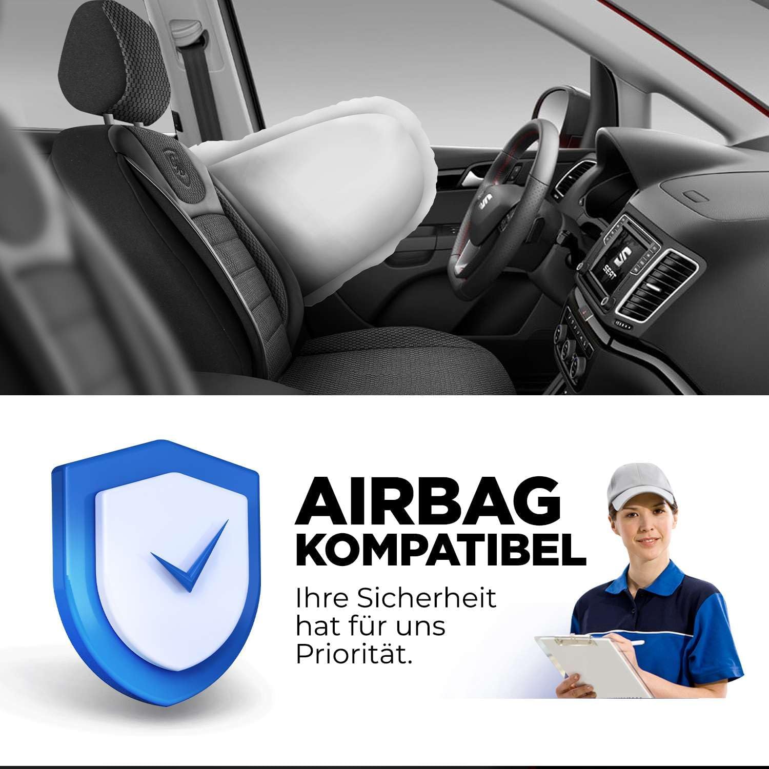 Prestij Autositzbezüge für Audi A6, Webstoff