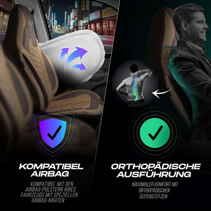 Munich Autositzbezüge für Renault Modus, Leinen