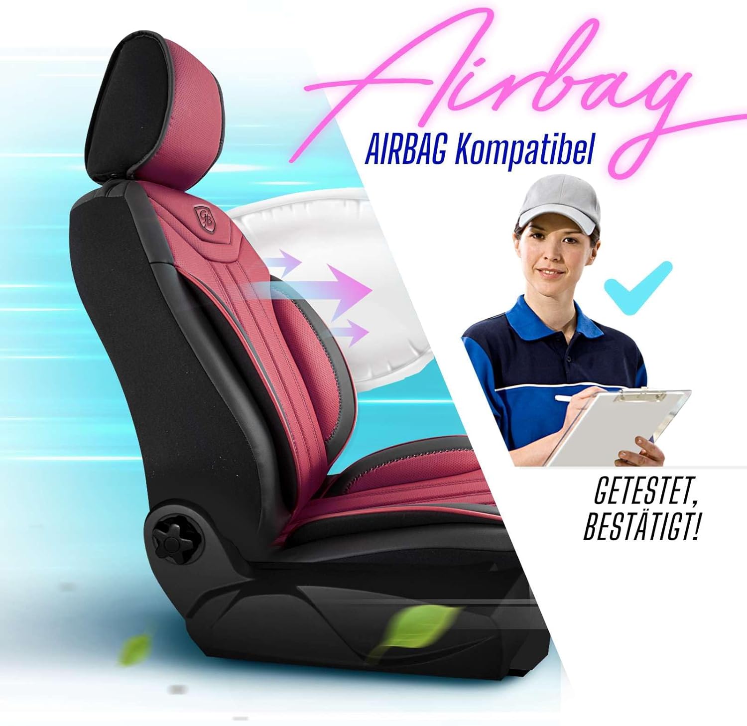 Miami Autositzbezüge für Audi Q2, Leder