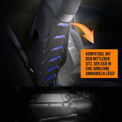 Autositzbezüge Universal 2+1 für Transit Custom (2016-2023), Leinen