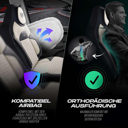 Enzo Autositzbezüge für Lexus GS, Leinen
