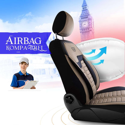 Londra Autositzbezüge für Peugeot 2008, Jacquard Sitzauflage