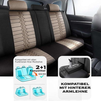 Londra Autositzbezüge für Kia Stonic, Jacquard Sitzauflage