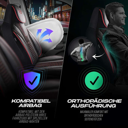 Tokyo Autositzbezüge für Volvo V40, Velours & Leder