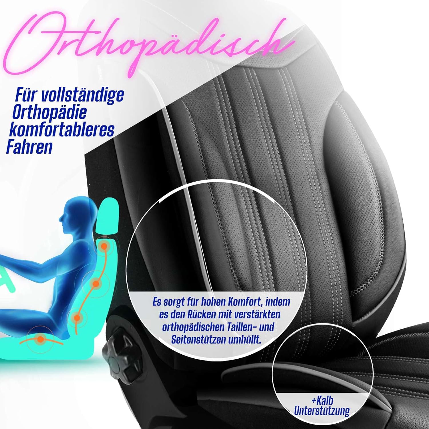 Miami Autositzbezüge für Skoda Karoq, Leder