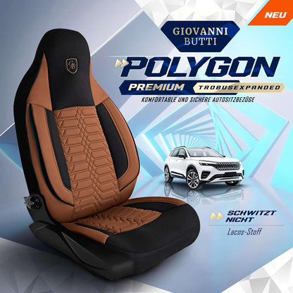 Polygon Autositzbezüge für Mitsubishi Colt, Lacoste-Stoff