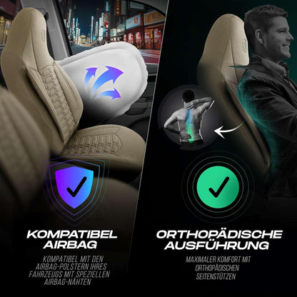 Polygon Autositzbezüge für Renault Modus, Lacoste-Stoff