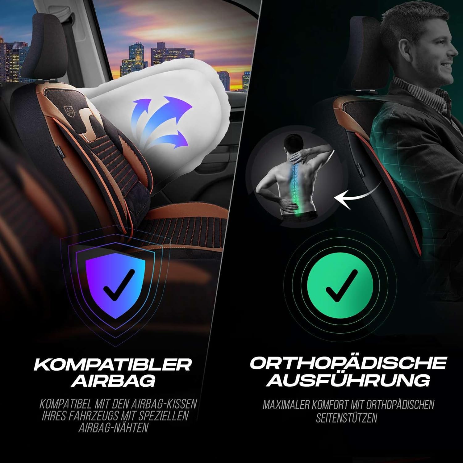 Boston Autositzbezüge für Mitsubishi ASX, Velours