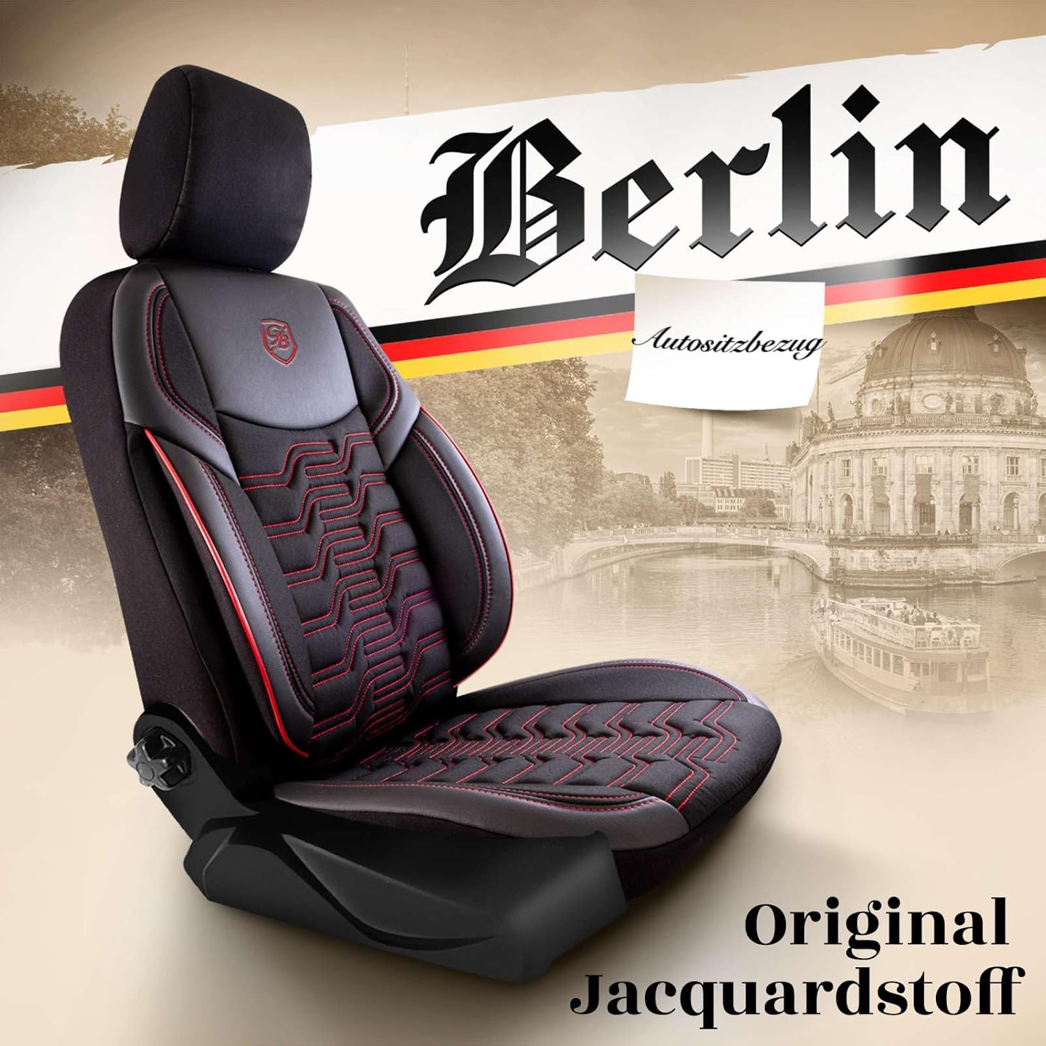 Berlin Autositzbezüge für Chevrolet Captiva, Jacquard Sitzauflage