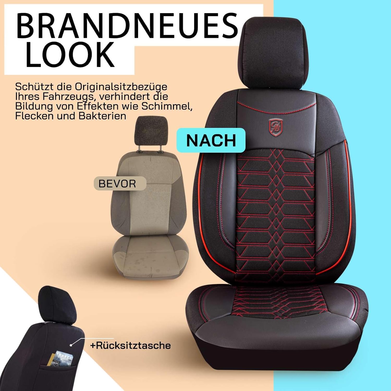 Venice Autositzbezüge für Mazda CX-7, Jacquard Sitzauflage