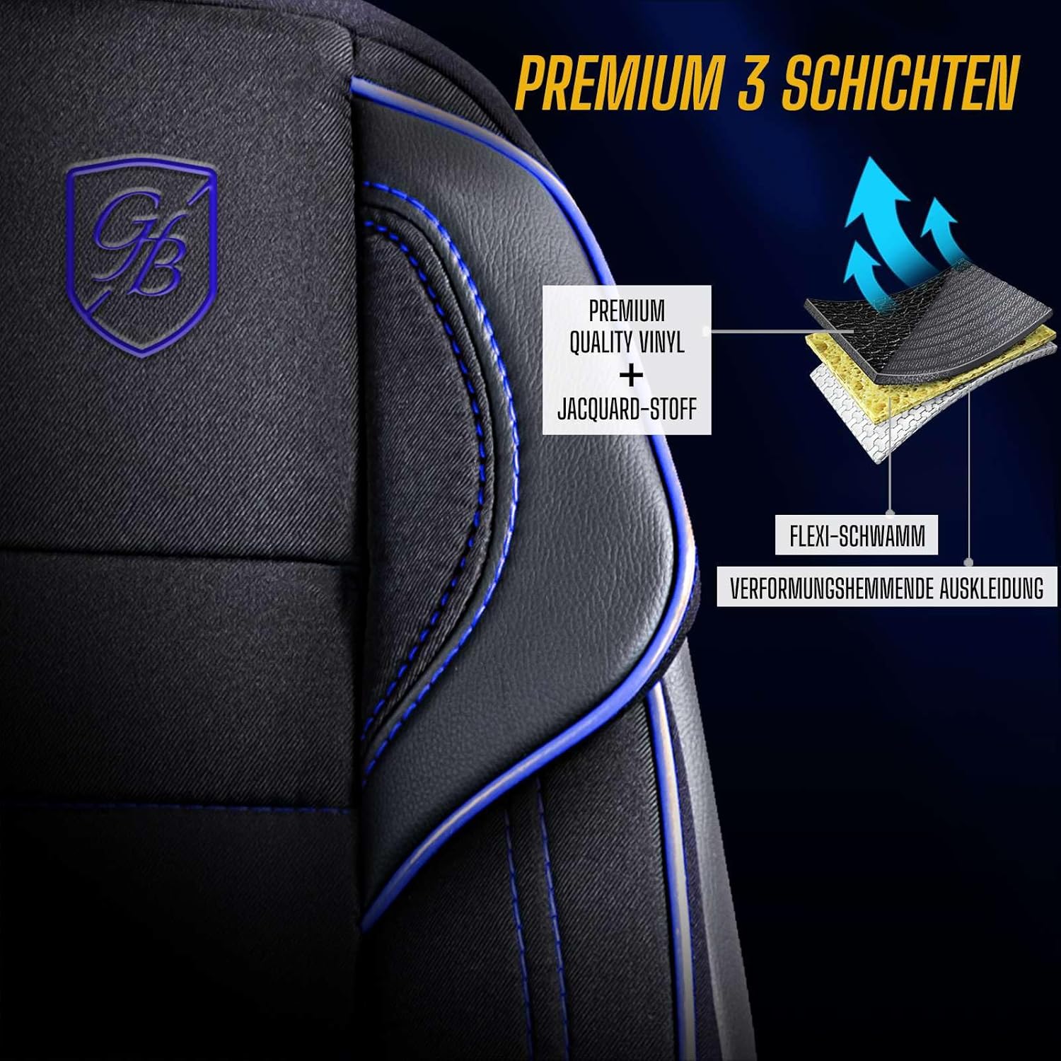 Everest Autositzbezüge für BMW 3er – Jacquard Sitzauflage