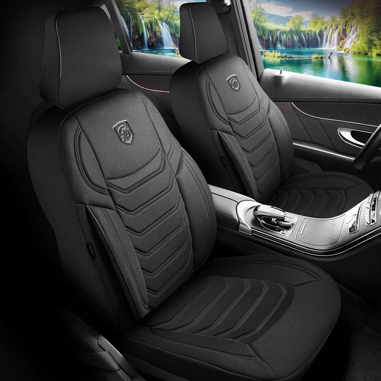 Lechfall Autositzbezüge für Fiat Doblo, Lacoste-Stoff