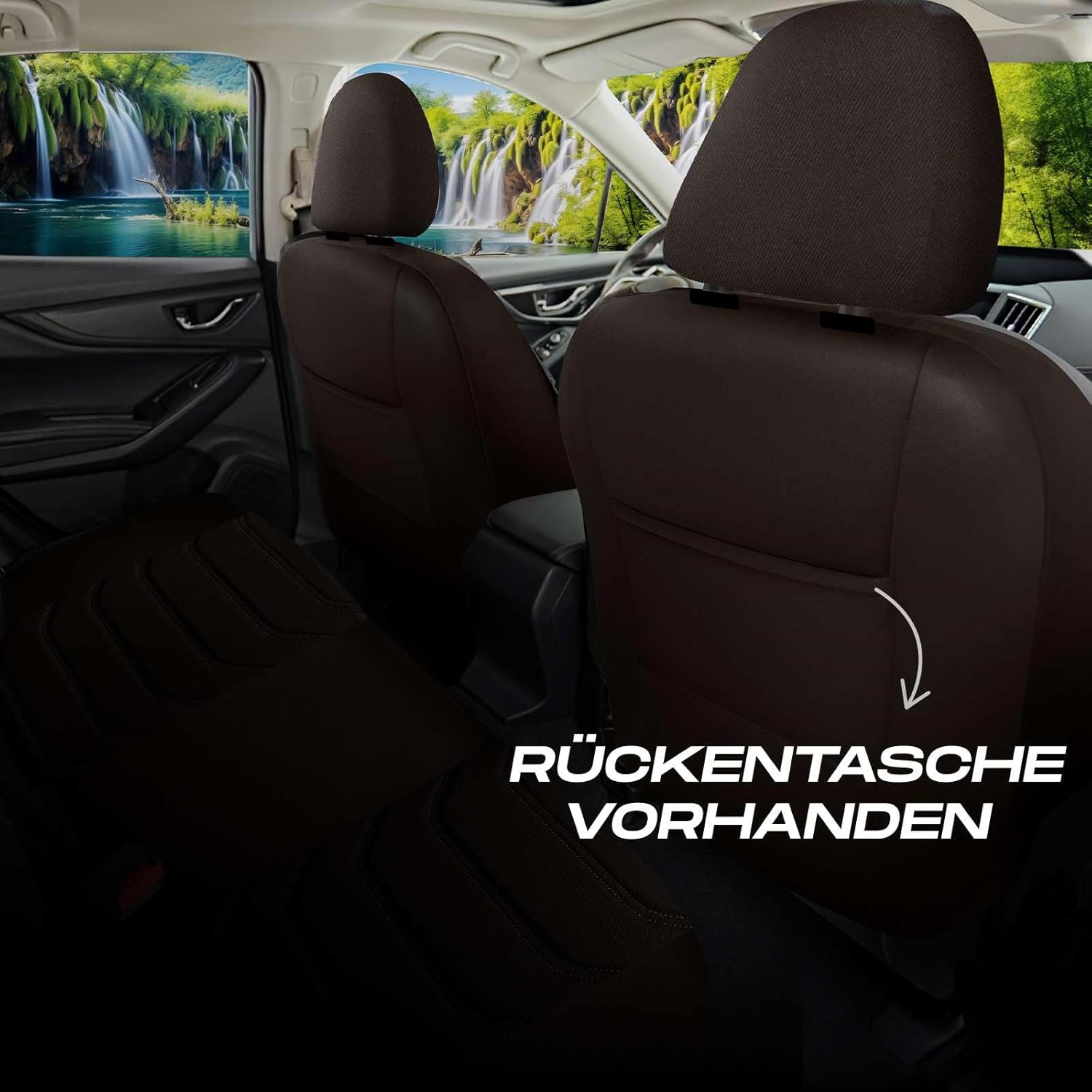 Lechfall Autositzbezüge für Opel Meriva, Lacoste-Stoff
