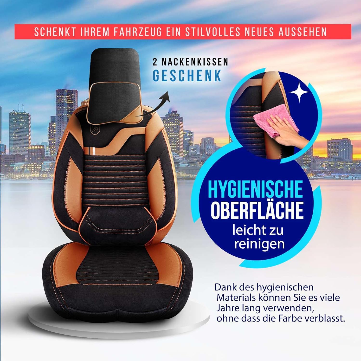 Boston Autositzbezüge für Toyota Avensis, Velours