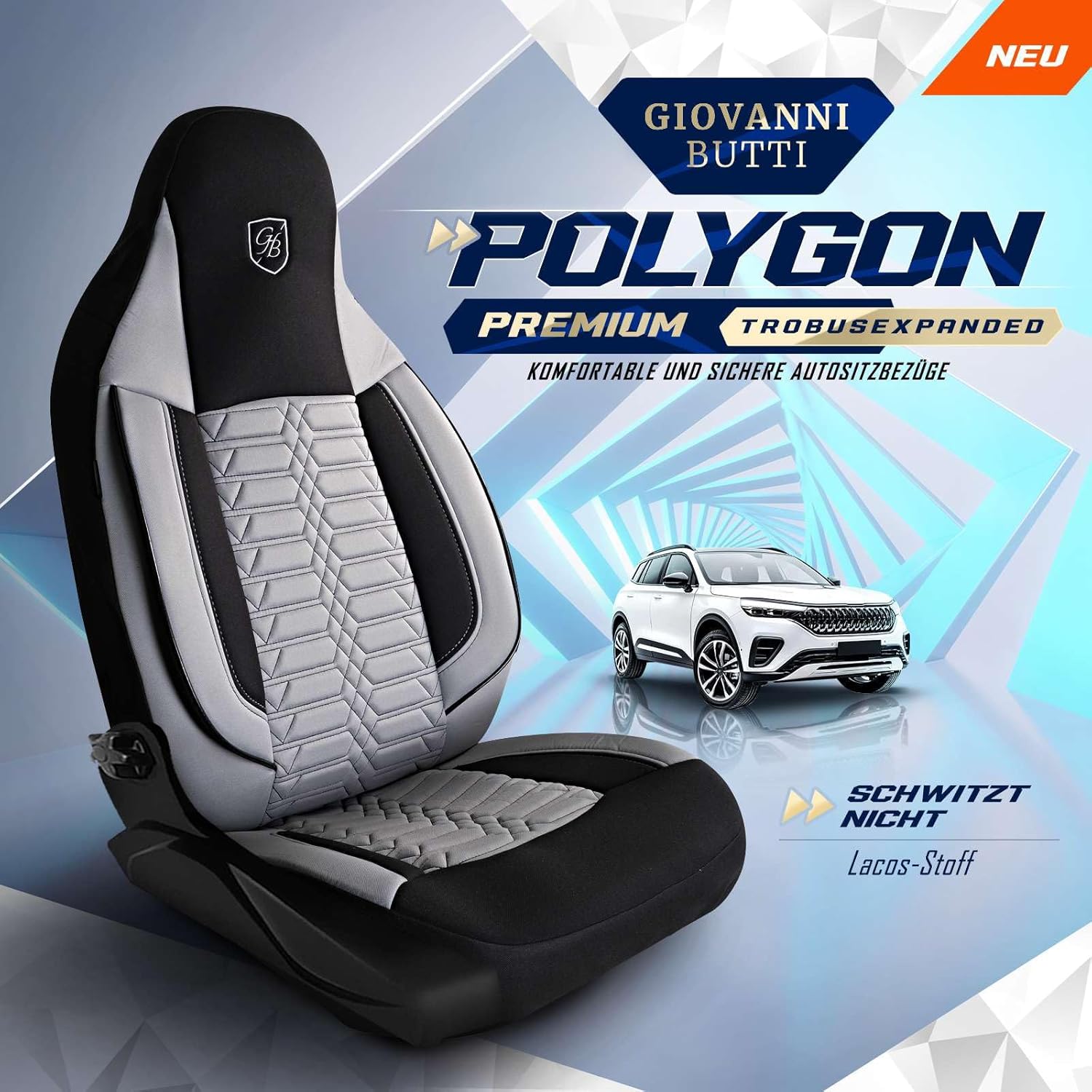 Polygon Autositzbezüge für Mazda CX-5, Lacoste-Stoff