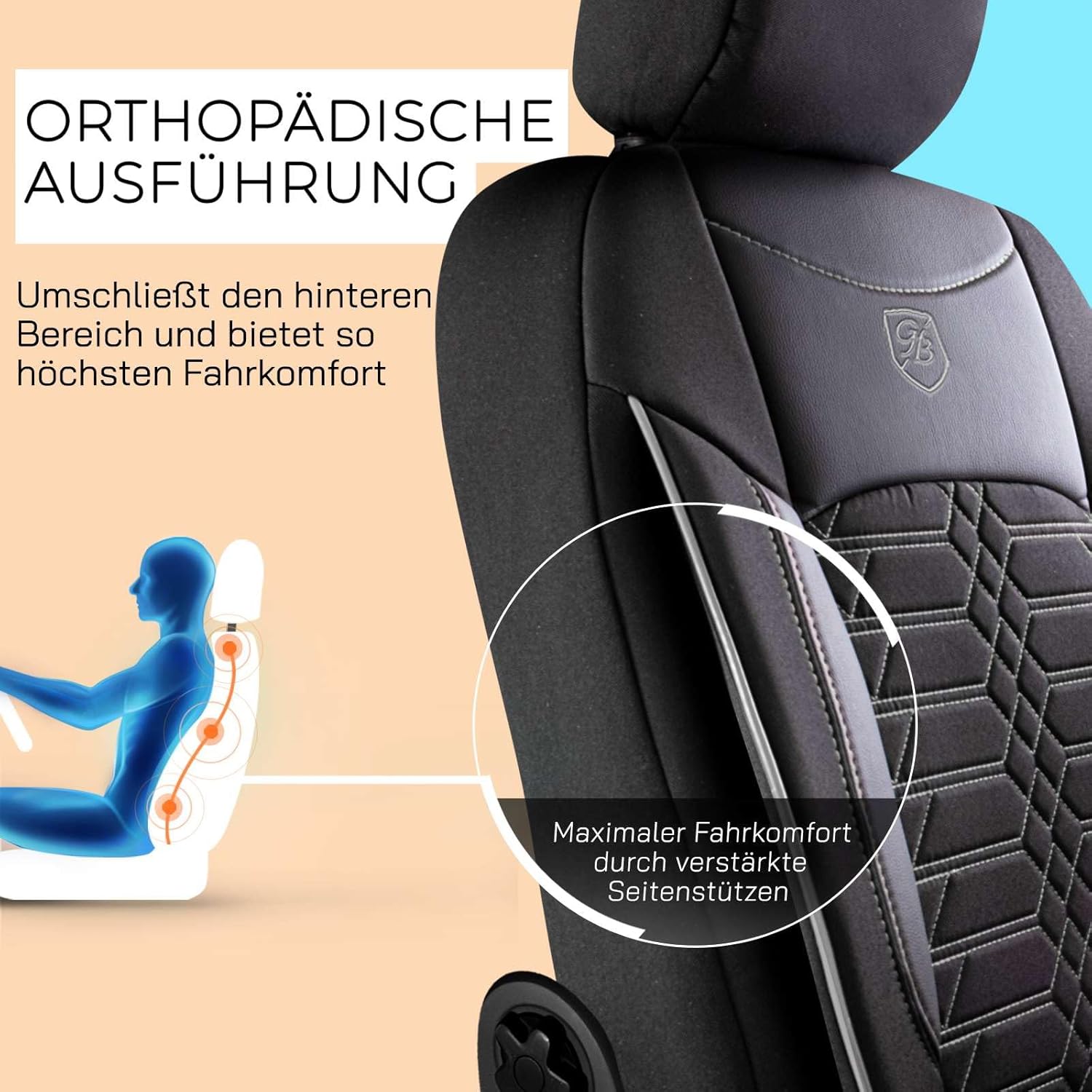 Venice Autositzbezüge für Jeep Cherokee, Jacquard Sitzauflage